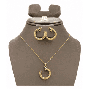 gold jewelry set Pakistan necklace earrings