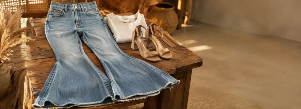 bell bottom jeans styling guide - Highline